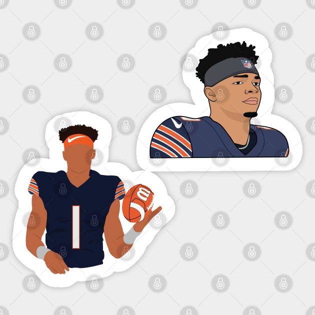 Justin Fields Sticker by TheAwesome